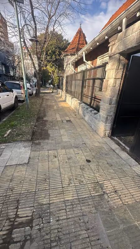 Vereda antes del hidrolavado